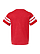 Youth Football T-Shirt Vintage Red/Blended White Ghosted Back View