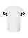 Youth Football T-Shirt White/Black Ghosted Back View