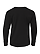 Youth Long Slv Jersey Shirt Black Ghosted Back View