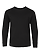 Youth Long Slv Jersey Shirt Black Ghosted Front View
