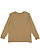YOUTH LNG SLV FINE JERSEY TEE Coyote Brown Back