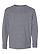 Youth Long Slv Jersey Shirt Granite Heather Ghosted Front View