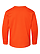 Youth Long Slv Jersey Shirt Orange Ghosted Back View