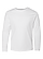 Youth Long Slv Jersey Shirt White Ghosted Front View