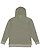 UNISEX MELANGE FR TRRY HOODIE Military Green Melange Back