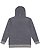 UNISEX MELANGE FR TRRY HOODIE Navy Melange Back