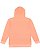 ADULT MELANGE FR TRRY HOODIE Papaya Melange Back