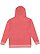UNISEX MELANGE FR TRRY HOODIE Red Melange Back