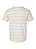 Unisex Fine Jersey T-Shirt Rainbow Stripe Ghosted Back View