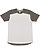 UNISEX FORWARD SHOULDER TEE Ash/Charcoal 
