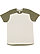 UNISEX FORWARD SHOULDER TEE Ntrl Heather/Vn Military Green 