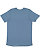 UNISEX FORWARD SHOULDER TEE Titanium/Indigo Back