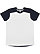 UNISEX FORWARD SHOULDER TEE White/Navy 