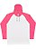 ADULT LNG SLV RAGLAN HOOD TEE Blended Wht/Vn Ht Pnk/Titanium 