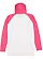 ADULT LNG SLV RAGLAN HOOD TEE Blended Wht/Vn Ht Pnk/Titanium Back