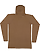 UNISEX LNG SLV RAGLAN HOOD TEE Coyote Brown 1