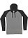 UNISEX LNG SLV RAGLAN HOOD TEE Granite Heather/Vn Smoke/Black 