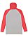 ADULT LNG SLV RAGLAN HOOD TEE Vn Heather/Vn Red/White Back