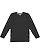 UNISEX LNG SLV FINE JERSEY TEE Black 