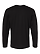 Long Sleeve Fine Jersey Shirt Black Ghosted Back View