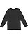 UNISEX LNG SLV FINE JERSEY TEE Black Back