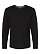 Long Sleeve Fine Jersey Shirt Black Ghosted Front View