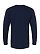 Long Sleeve Fine Jersey Shirt Navy Ghosted Back View