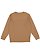 ADULT ELEVATED FLEECE CREW Coyote Brown Back