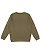 ADULT ELEVATED FLEECE CREW Military Green Back