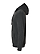 Pullover Fleece Hoodie Black Leopard Ghosted Side View