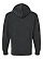 Pullover Fleece Hoodie Black Leopard Ghosted Back View