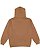 UNISEX FLEECE HOODIE Coyote Brown Back