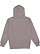 UNISEX FLEECE HOODIE Granite Heather Back