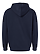 Pullover Fleece Hoodie Navy Ghosted Back View