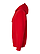 Pullover Fleece Hoodie Red Ghosted Side View