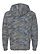 Pullover Fleece Hoodie Vintage Camo Ghosted Back View