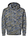 Pullover Fleece Hoodie Vintage Camo Ghosted Front View