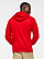 Full Zip Fleece Hoodie Red 1