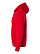 Full Zip Fleece Hoodie Red Ghosted Side View