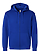 Full Zip Fleece Hoodie Royal Ghosted Front View