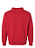 Unisex Mock Neck Fleece Red 1