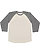 MENS BASEBALL TEE Natural Heather/Grnite Heather 