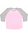 MENS BASEBALL TEE Pink/Vintage Heather 