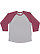 MENS BASEBALL TEE Vintage Hthr/Vintage Burgundy 