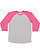 MENS BASEBALL TEE Vn Heather/Vn Hot Pink 