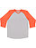 MENS BASEBALL TEE Vintage Heather/Vintage Orange 