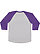 MENS BASEBALL TEE Vintage Heather/Vintage Purple Back