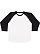 MENS BASEBALL TEE White/Black 