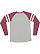 UNISEX GAMEDAY MASHUP LNG SLV Vn Hthr/Vn Burgundy/Blnded Wht Back
