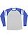UNISEX GAMEDAY MASHUP LNG SLV Vn Heather/Vn Royal/Blnded Wht 